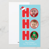 Sinterklaas Ho Ho Ho Kerst Foto Frame Feestdagenkaart (Voorkant / Achterkant)