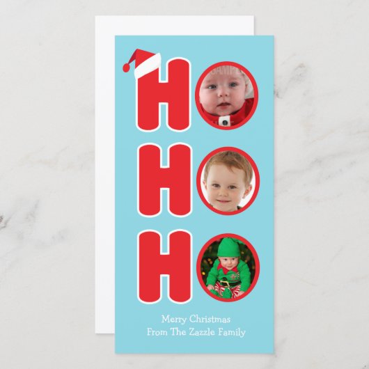 Sinterklaas Ho Ho Ho Kerst Foto Frame Feestdagenkaart (Voorkant / Achterkant)