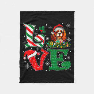 Sinterklaas Hoed Liefde Cavalier King Charles Span Fleece Deken