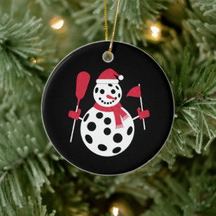 Sinterklaas Hoed Sneeuwman Familie Kerst Overeenko Keramisch Ornament