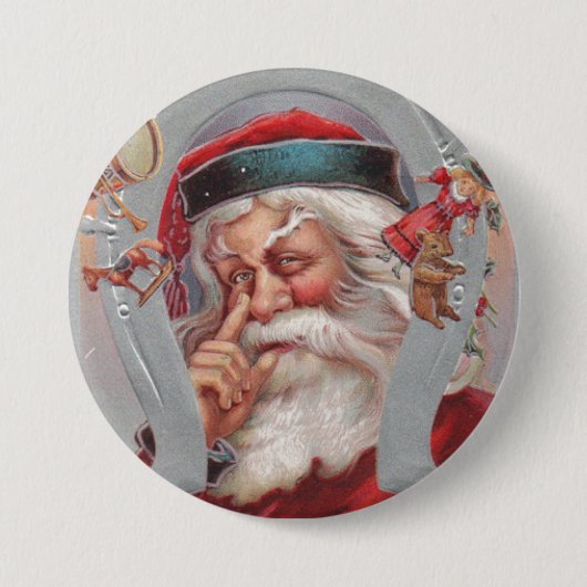 Sinterklaas Hoefijzer Button (Voorkant)