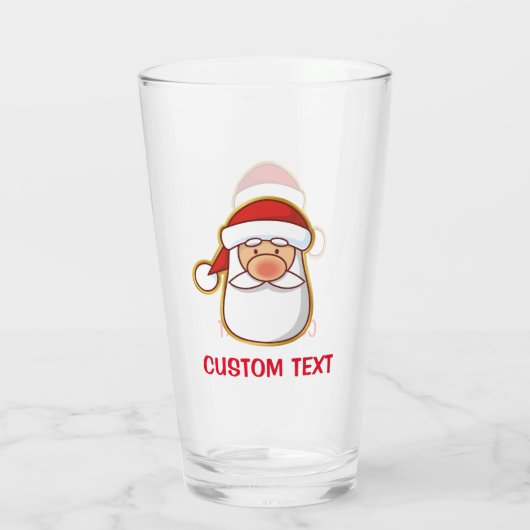 Sinterklaas hoofd glas (Achterkant)