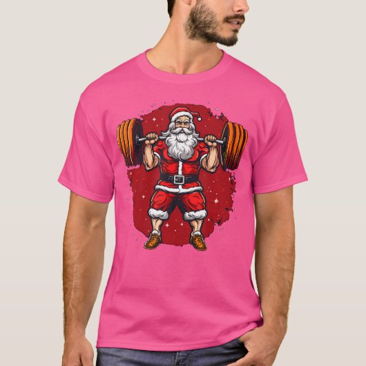 Sinterklaas houdt van gewichtheffen t-shirt (Voorkant)