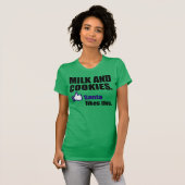 Sinterklaas houdt van melk en koekjes t-shirt (Voorkant volledig)