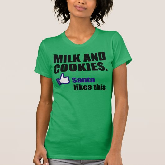 Sinterklaas houdt van melk en koekjes t-shirt (Voorkant)