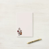 Sinterklaas houdt van viool spelen post-it® notes (Op bureau)