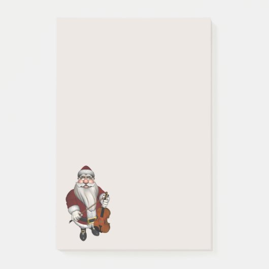 Sinterklaas houdt van viool spelen post-it® notes (Voorkant)