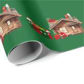 Sinterklaas Hustle Green Wrapping Paper Cadeaupapier (Rol Hoek)