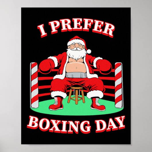Sinterklaas Ik geef de voorkeur Boxing Group Match Poster (Voorkant)