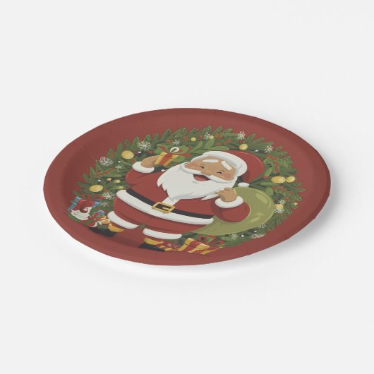 Sinterklaas Illustratie Kerst Papier Bord (Gekanteld)