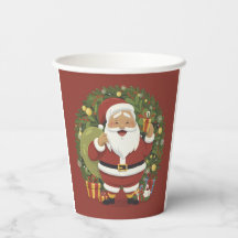 Sinterklaas Illustratie Kerstmis Papier cup