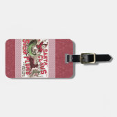 Sinterklaas  illustratieslee bagagelabel (Voorkant horizontaal)