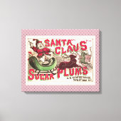 Sinterklaas illustratieslee canvas afdruk (Voorkant)