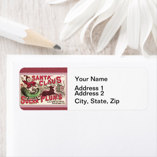 Sinterklaas  illustratieslee etiket (Insitu)