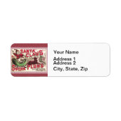 Sinterklaas illustratieslee etiket (Voorkant)