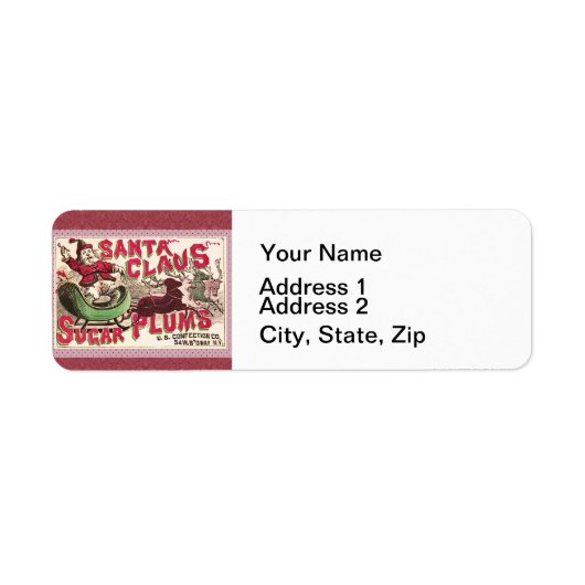 Sinterklaas  illustratieslee etiket (Voorkant)