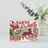 Sinterklaas  illustratieslee feestdagenkaart (Staand voorkant)