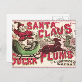 Sinterklaas  illustratieslee feestdagenkaart (Voorkant / Achterkant)