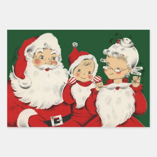 Sinterklaas  illustratieslee inpakpapier vel (Voorkant 2)