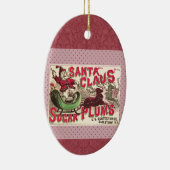 Sinterklaas  illustratieslee keramisch ornament (Rechts)