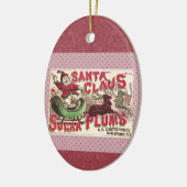 Sinterklaas  illustratieslee keramisch ornament (Links)