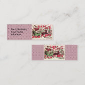 Sinterklaas  illustratieslee mini visitekaartje (Voorkant / Achterkant)