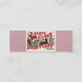 Sinterklaas  illustratieslee mini visitekaartje (Achterkant)