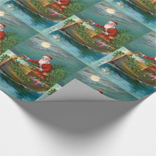 Sinterklaas in Boat Cadeaupapier (Hoek)