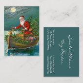 Sinterklaas in Boat Visitekaartje (Voorkant / Achterkant)