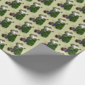 Sinterklaas in Camouflage-dress Cadeaupapier (Hoek)