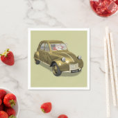 Sinterklaas in citroen 2 CV Servetten (Insitu)