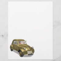 Sinterklaas in citroen 2CV