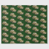 Sinterklaas in citroen 2CV Cadeaupapier (Vlak)