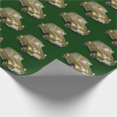 Sinterklaas in citroen 2CV Cadeaupapier (Hoek)