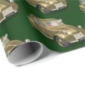 Sinterklaas in citroen 2CV Cadeaupapier (Rol Hoek)