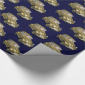 Sinterklaas in citroen 2CV Cadeaupapier (Hoek)