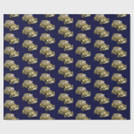 Sinterklaas in citroen 2CV Cadeaupapier (Vlak)