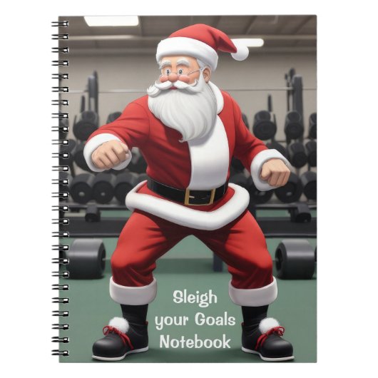 Sinterklaas in de sportschool notitieboek (Voorkant)