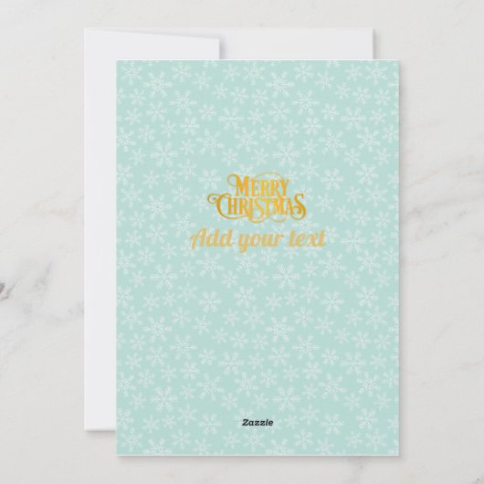 Sinterklaas in de trein met geschenken en kerstboo feestdagenkaart (Achterkant)