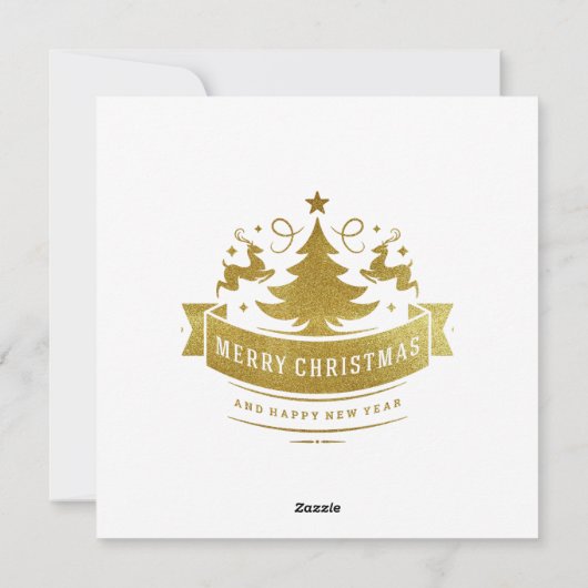 Sinterklaas in de trein met geschenken en kerstboo feestdagenkaart (Achterkant)