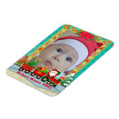 Sinterklaas in de trein met geschenken en kerstboo magneet (Linkerzijde)