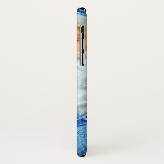 Sinterklaas in een blauw Suit Case-Mate iPhone Case (Achterkant/links)