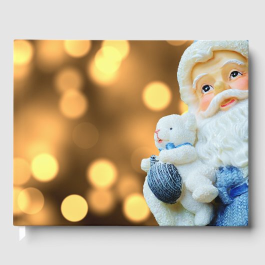 Sinterklaas in een blauw Suit Gastenboek (Voorkant)