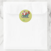 Sinterklaas in een Label met hoge glans (Tas)