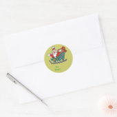 Sinterklaas in een Label met hoge glans (Envelop)