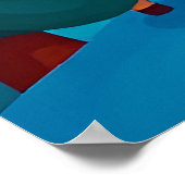 Sinterklaas in een magische winterscène poster (Hoek)