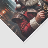 Sinterklaas in een pub die pauze neemt van Kerstmi Tissuepapier (Detail)