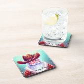 Sinterklaas in een Western Pet Kerst Bier Onderzetter (Rechterzijde)