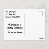 Sinterklaas in een Western Pet Kerst Briefkaart (Achterkant)