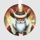 Sinterklaas in een Western Pet Kerst Ornament (voorkant)